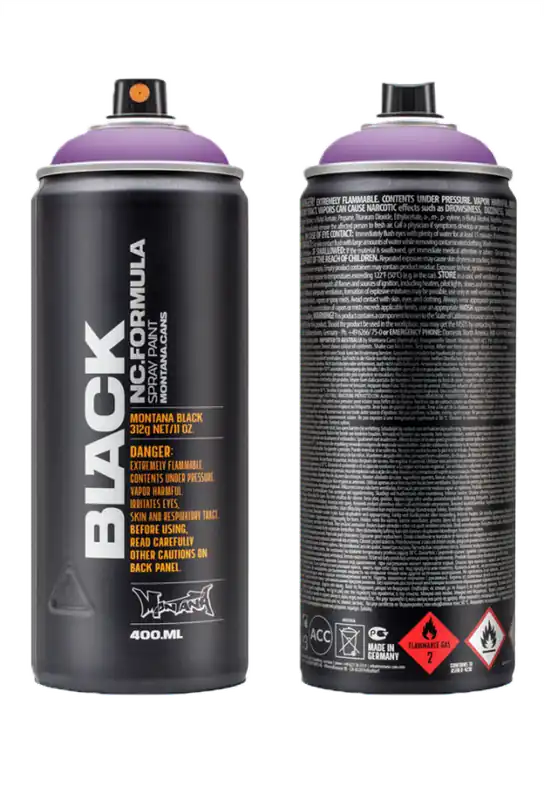 Seizoensaanbieding Montana BLACK IN4500 Infra Violet spuitbus 400ml