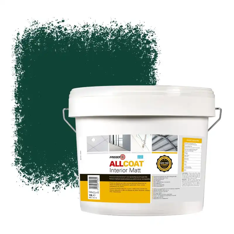 Must-Have Zinsser Allcoat Interior Muurverf RAL 6005 Mosgroen - 10 liter