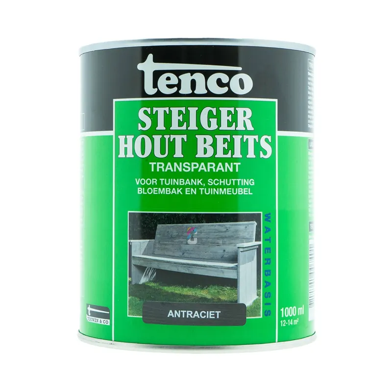 Direct Verzonden Tenco Steigerhoutbeits Antraciet 1 liter