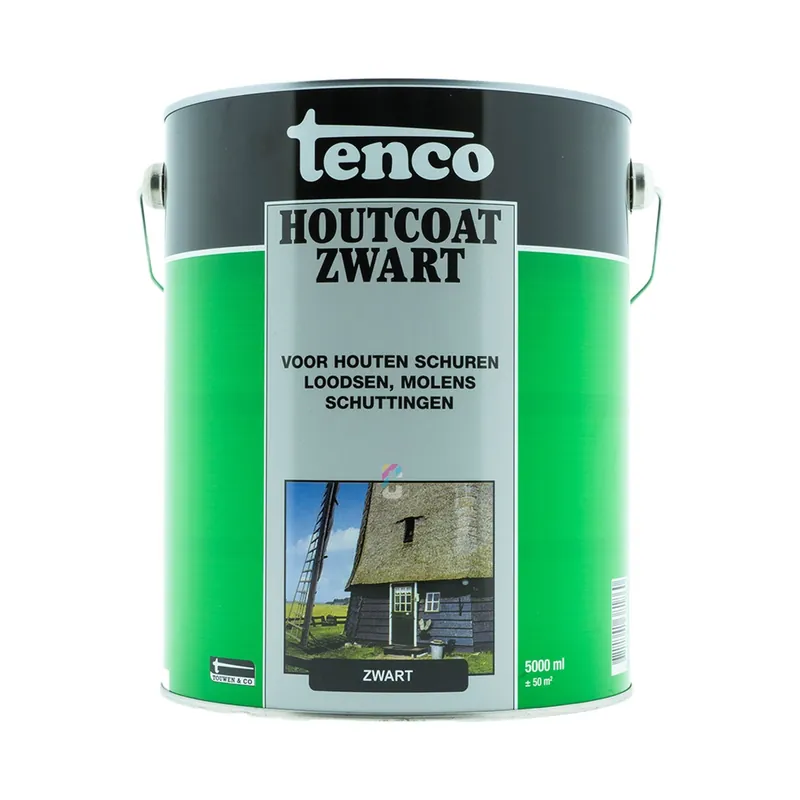 Tenco Houtcoat Zwart 5 liter Beste Prijs