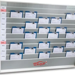 Werkorder planbord met 5 rijen en 10 sleuven (101575) Seizoensaanbieding