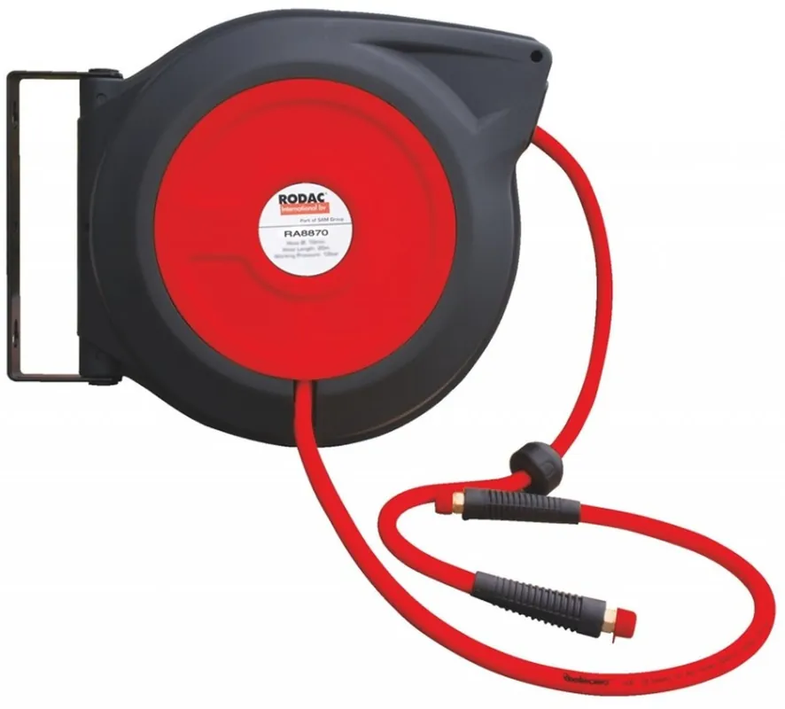 RODAC RA8870 Kunststof Luchtslanghaspel HP 10x15mm voor water en lucht - 15 meter Exclusieve Aanbieding