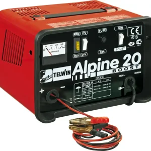 TELWIN ALPINE 20 BOOST Draagbare electrische acculader 12V+24V / 18Amp / 300Watt Beperkt Aanbod
