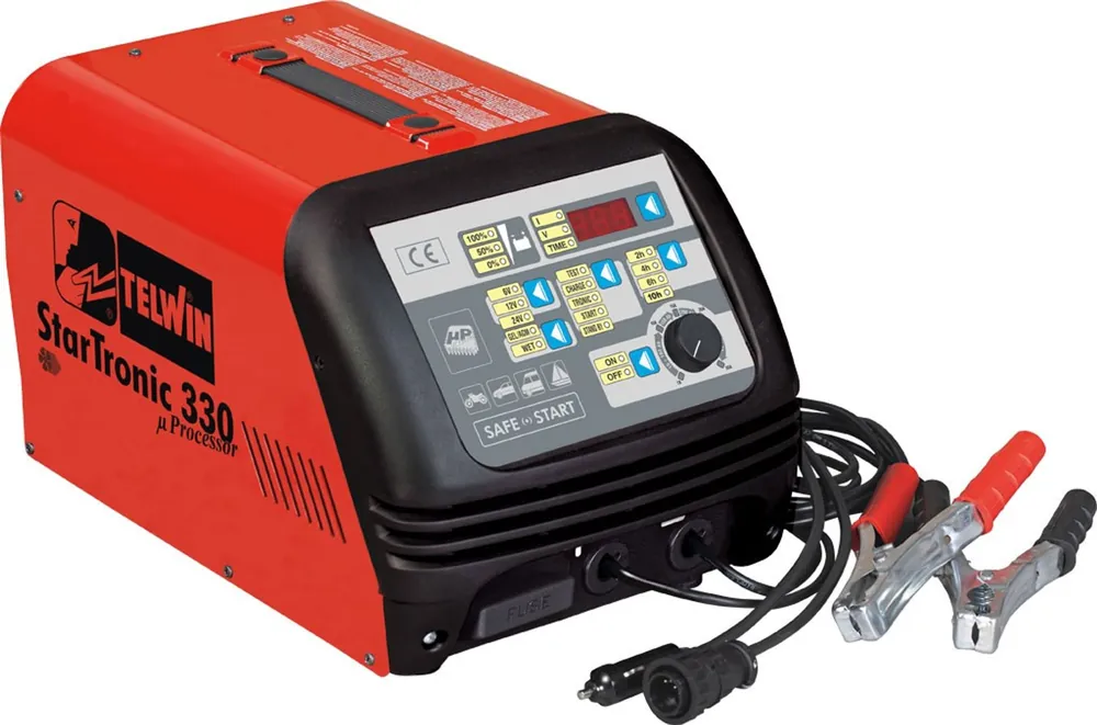 Direct Beschikbaar TELWIN STARTTRONIC 330 Digitale acculader en starthulp met microprocessor