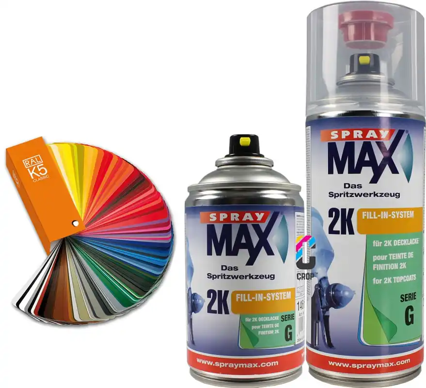 Direct Beschikbaar 2K RAL-kleur in Spuitbus SprayMax Hoogglans - 400ml
