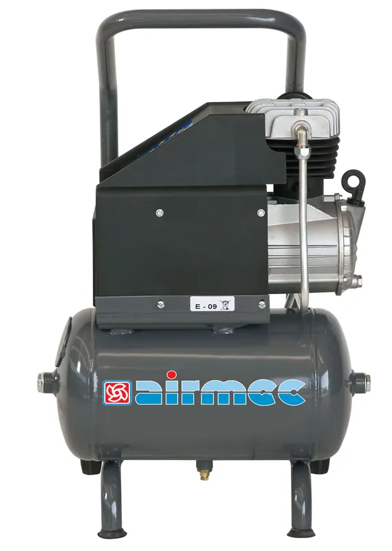 Beperkte Voorraad AIRMEC C10 Verrijdbare Oliegesmeerde zuigercompressor 190 ltr/min - 1,65 pk