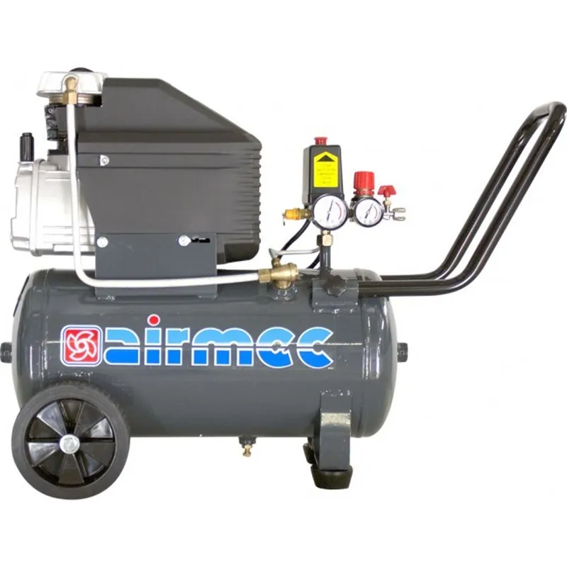 AIRMEC KA25200C Verrijdbare Oliegesmeerde zuigercompressor 200 ltr/min - 1,65 pk Bestel Nu