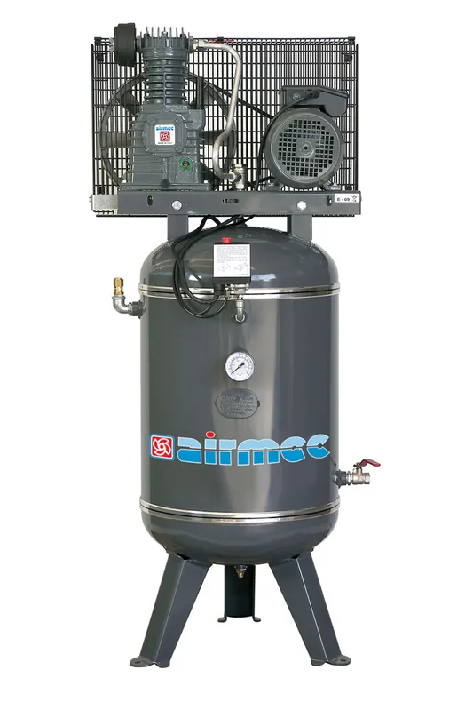 Hoge Kwaliteit AIRMEC CFMV102 Verticale Oliegesmeerde zuigercompressor 321 ltr/min - 2 pk