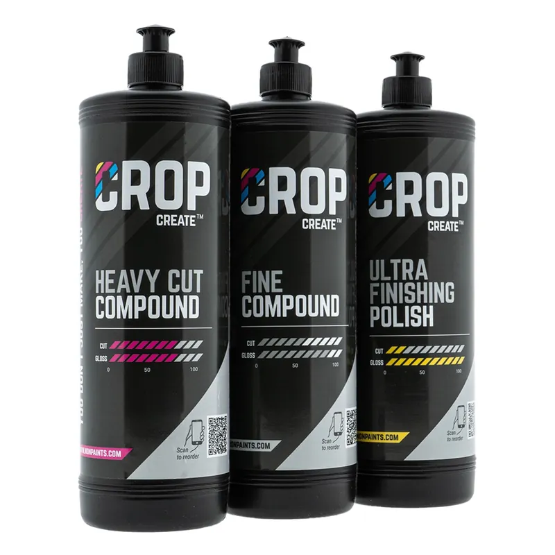 CROP Polijstmiddel Set - 3 x 1 liter per compound - Professional Car Detailing Koop Vandaag
