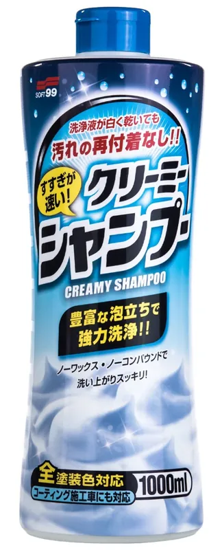 Soft99 Creamy Autoshampoo pH-neutraal 1 liter Voordeelprijs