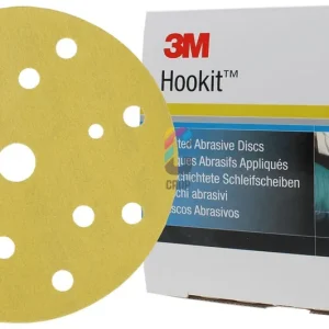 3M 255P Hookit Goud Schuurschijven 150mm Klittenband 15 gaten - 100 stuks Premium