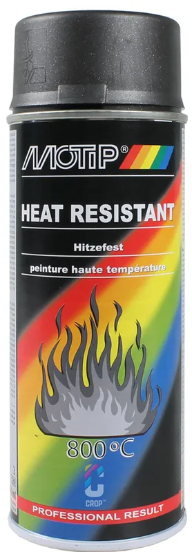 MoTip Hittebestendige Lak DONKER ANTRACIET spuitbus 400ml Hoge Kwaliteit