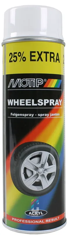 MoTip Velgenlak WIT spuitbus 500ml Finale Uitverkoop