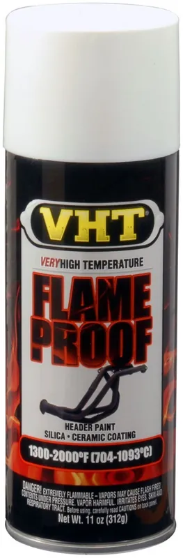 VHT Flameproof spuitbus - Uitlaat Verf Wit - 400ml Alleen Vandaag