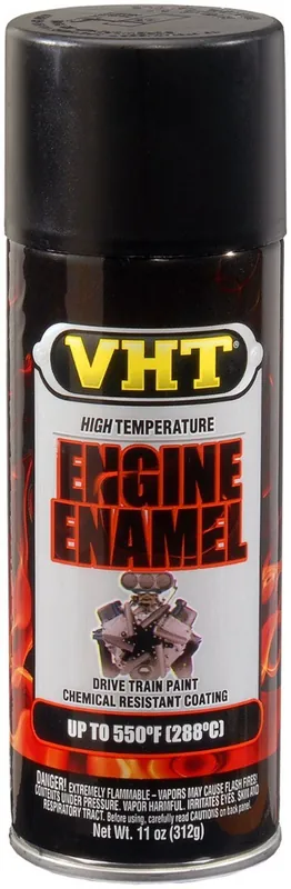 Bestel Nu VHT Engine Enamel spuitbus - Motorblok Verf Zwart mat - 400ml