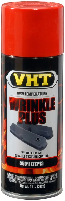 VHT Wrinkle Paint spuitbus - Krimplak Rood - 400ml Beperkte Voorraad