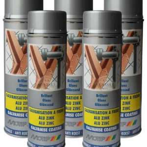 Premium MoTip Industrial Alu-Zinkspray in Spuitbus 500ml