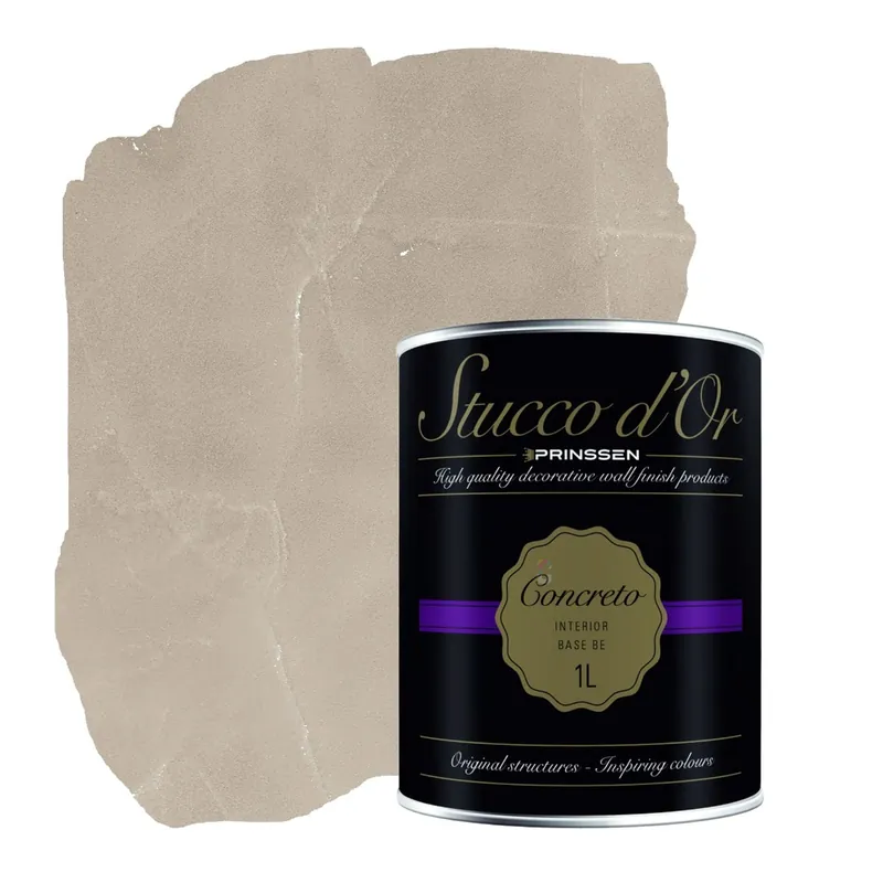 Stucco d'Or Concreto Natural Sand Betonlookverf - 1 liter Betrouwbaar