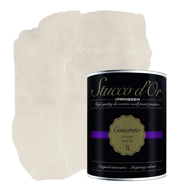 Stucco d'Or Concreto Natural Beige Betonlookverf - 1 liter Shop Nu