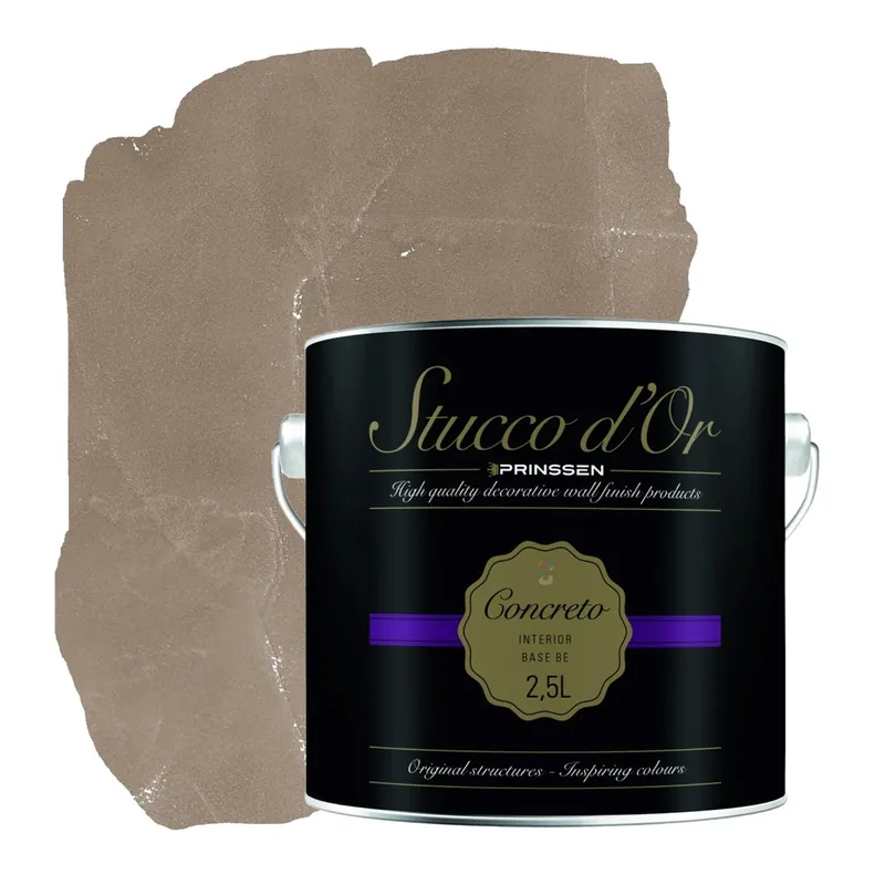 Stucco d'Or Concreto Natural Mocca Brown Betonlookverf - 2,5 liter Dagaanbieding