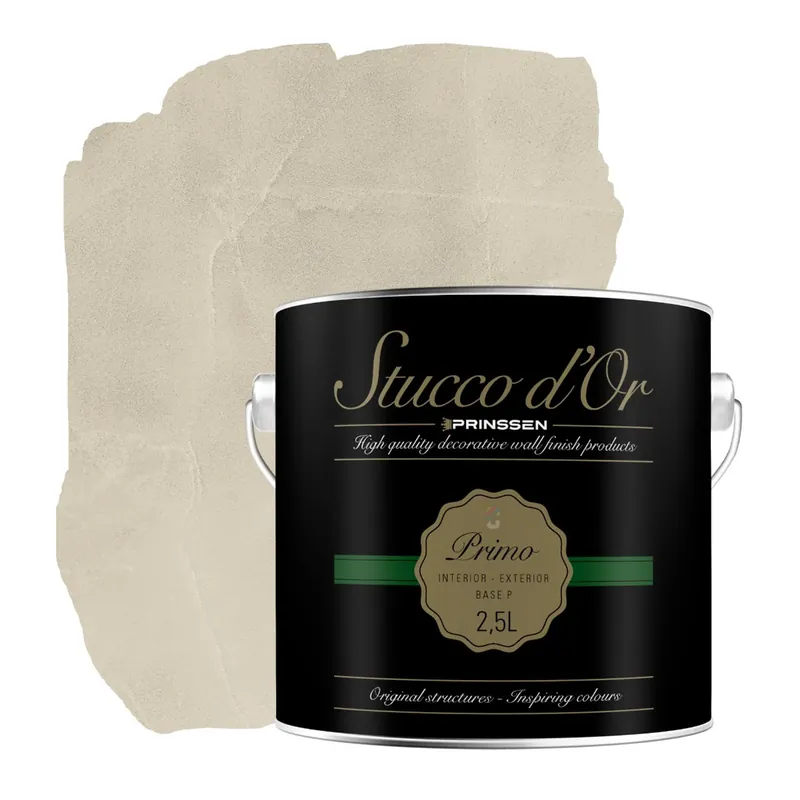 Stucco d'Or Primo Wool Beige Betonlookverf - 2,5 liter Meest Verkocht