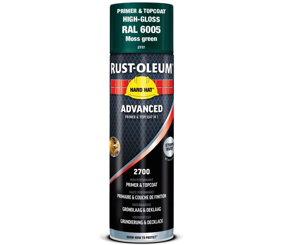 Gecertificeerd Rust-Oleum Grondverf & Lak in 1 spuitbus GROEN - RAL6005