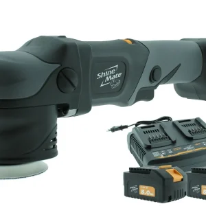 ShineMate EB351-3/12 Excentrische Accu Polijstmachine 75mm + 2 accu's & acculader Seizoensaanbieding