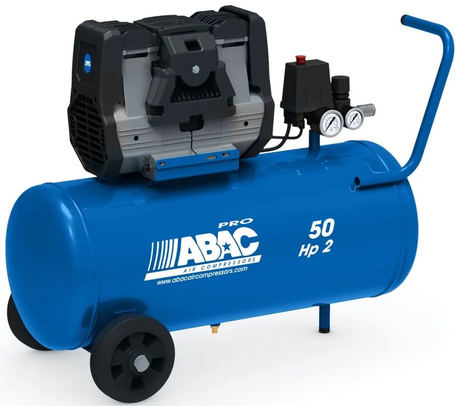 Direct Verzonden ABAC MONTECARLO OS20P Stille Compressor Olievrij 50 liter - 9 bar
