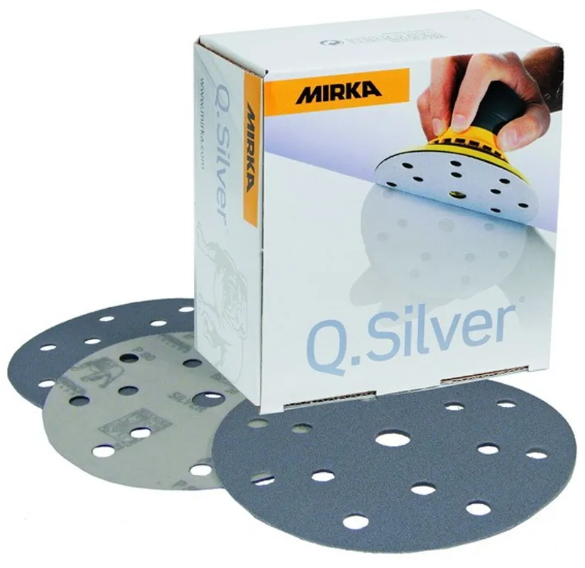 MIRKA Q-Silver Schuurschijven 150mm - 15 gaten Populair