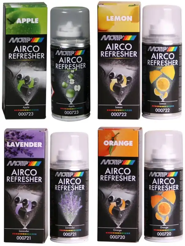 MoTip Car Care Black Airco Refresher in 150ml spuitbus Direct Verzonden