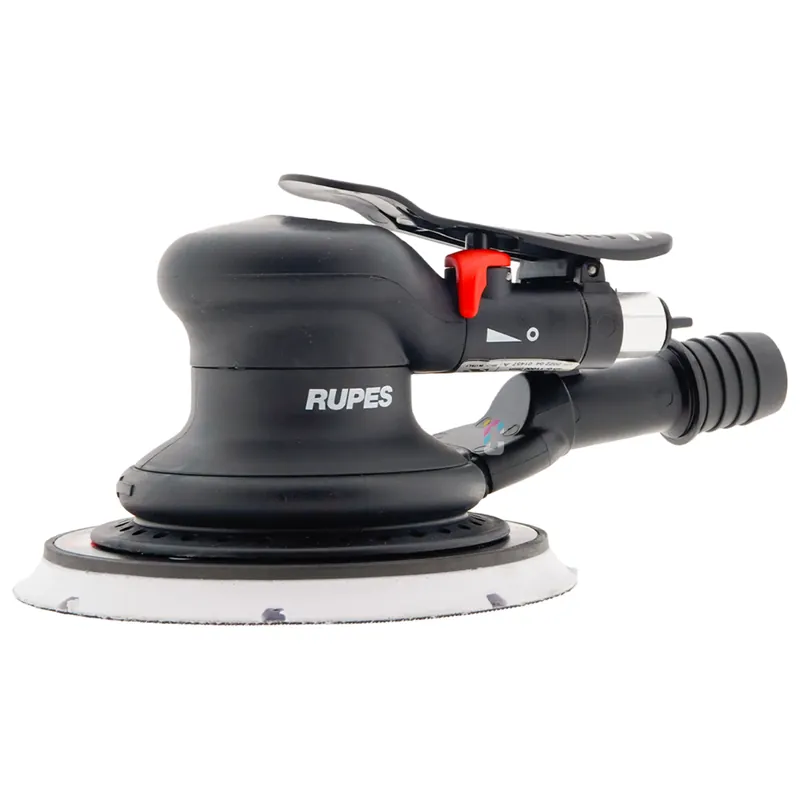 Gereduceerde Prijs RUPES SKORPIO 3 Pneumatische Schuurmachine 150mm met Centrale Stofafzuiging - 9mm Excentrische Uitslag