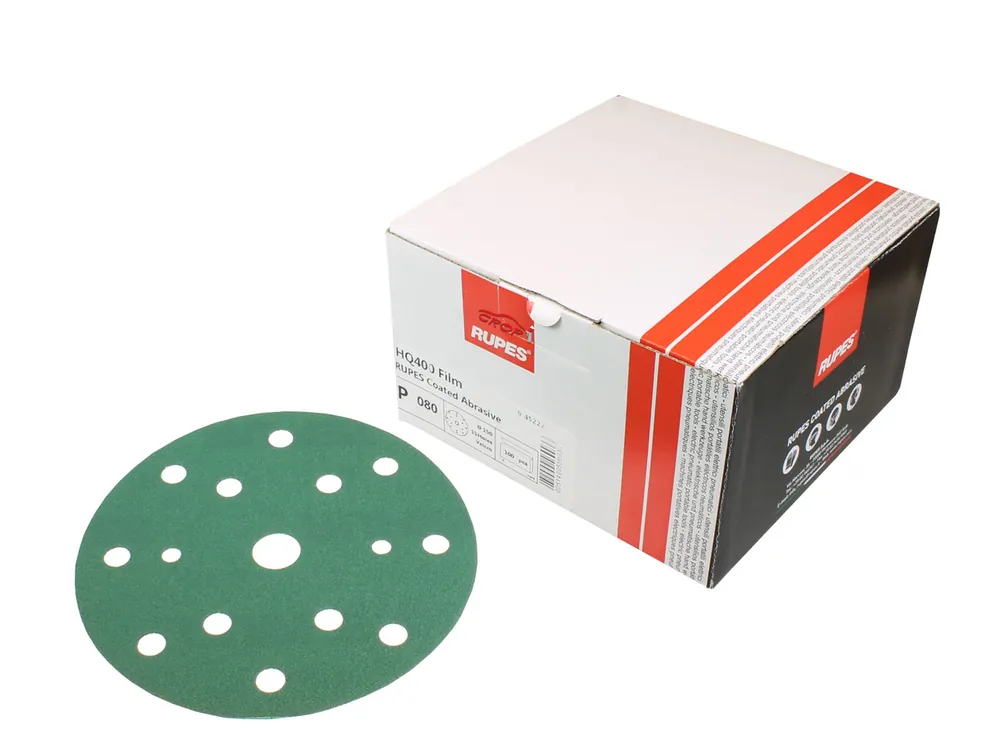 RUPES HQ400 Polyester Schuurschijven 150mm met 15 gaten - 100 stuks Premium
