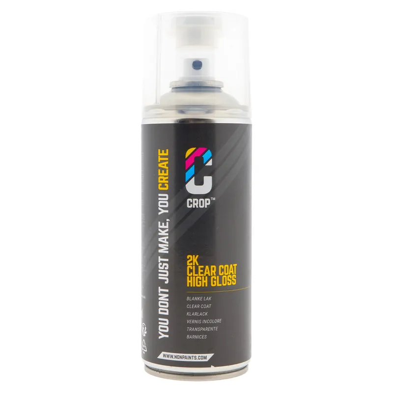 CROP 2K Blanke Lak HOOGGLANS spuitbus 400ml - Professional Gratis Retour