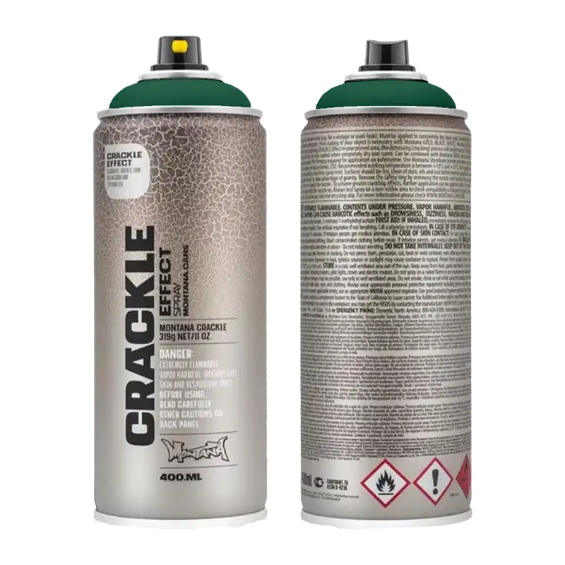 Montana Crackle Verf GROEN spuitbus 400ml Fabrieksprijs