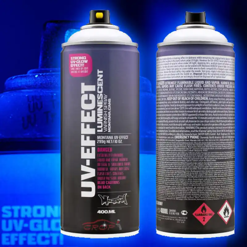 Montana UV-EFFECT Transparante UV Lichtgevende Fluoriserende Lak in Spuitbus 400ml Koop Vandaag