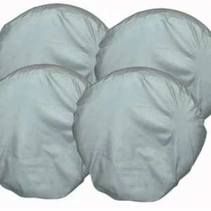 Tijdelijk Beschikbaar Wielhoezen JUMBO van canvas met metalen ring voor wielen van 22 inch / 4 stuks