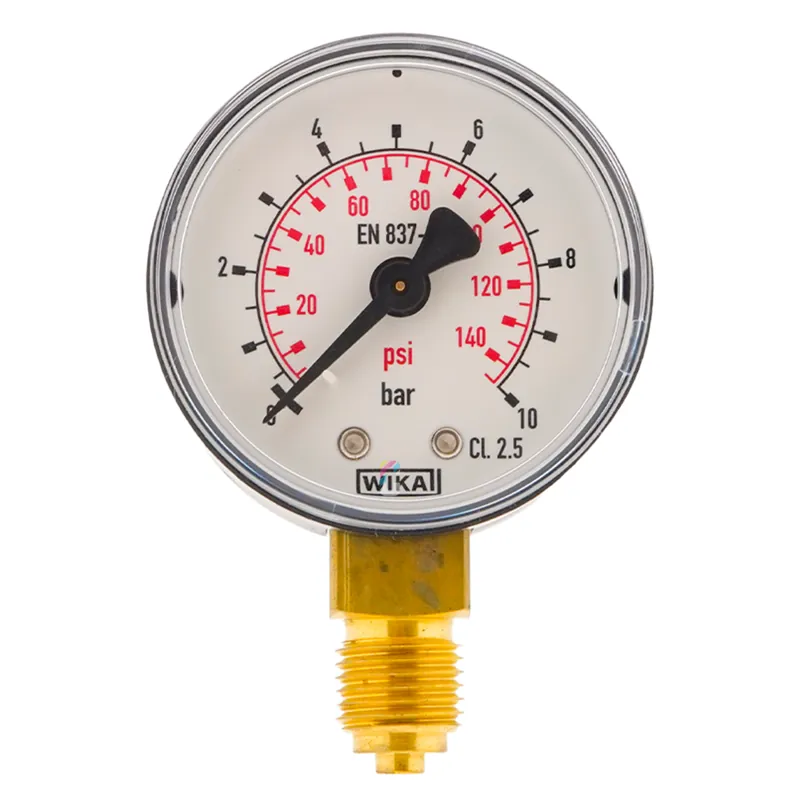 GAV Manometer 50mm 10 bar met 1/4" Schroefdraad Alleen Vandaag