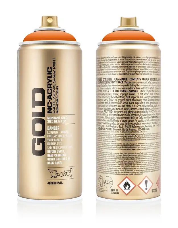 Fabrieksprijs Montana GOLD G2070 Orange spuitbus 400ml