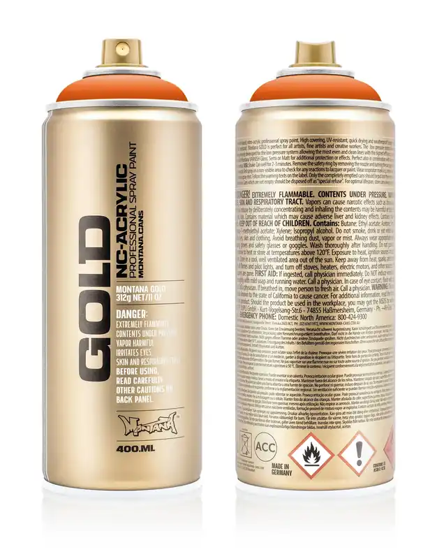 Merkproduct Montana GOLD G2080 Pure Orange spuitbus 400ml