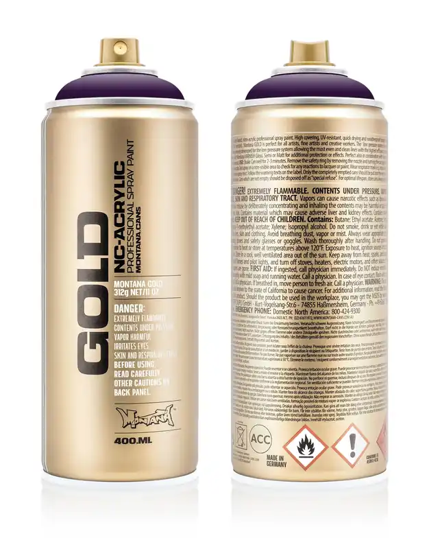 Bestseller Montana GOLD G4260 Black Purple spuitbus 400ml