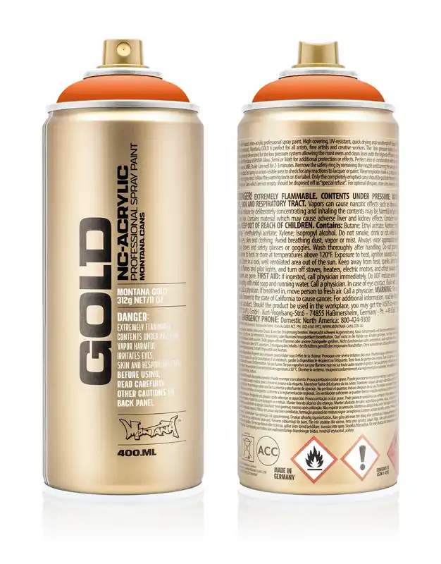 Montana GOLD S2010 Shock Orange spuitbus 400ml Populair