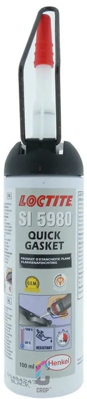 Voordeelprijs LOCTITE 5980 Quick Gasket - Vloeibare Pakking Zwart - 100ml Patroon