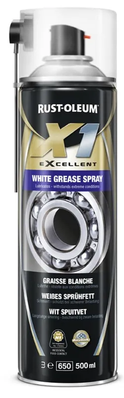 Lage Prijs Rust-Oleum X1 White Grease Spray - Wit Spuitvet