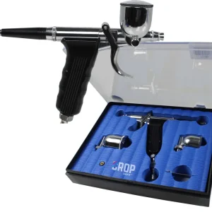 PRO-TEK 7330 Airbrush Verfspuitpistool 0,35mm (incl 2 bekertjes) Hoge Kwaliteit