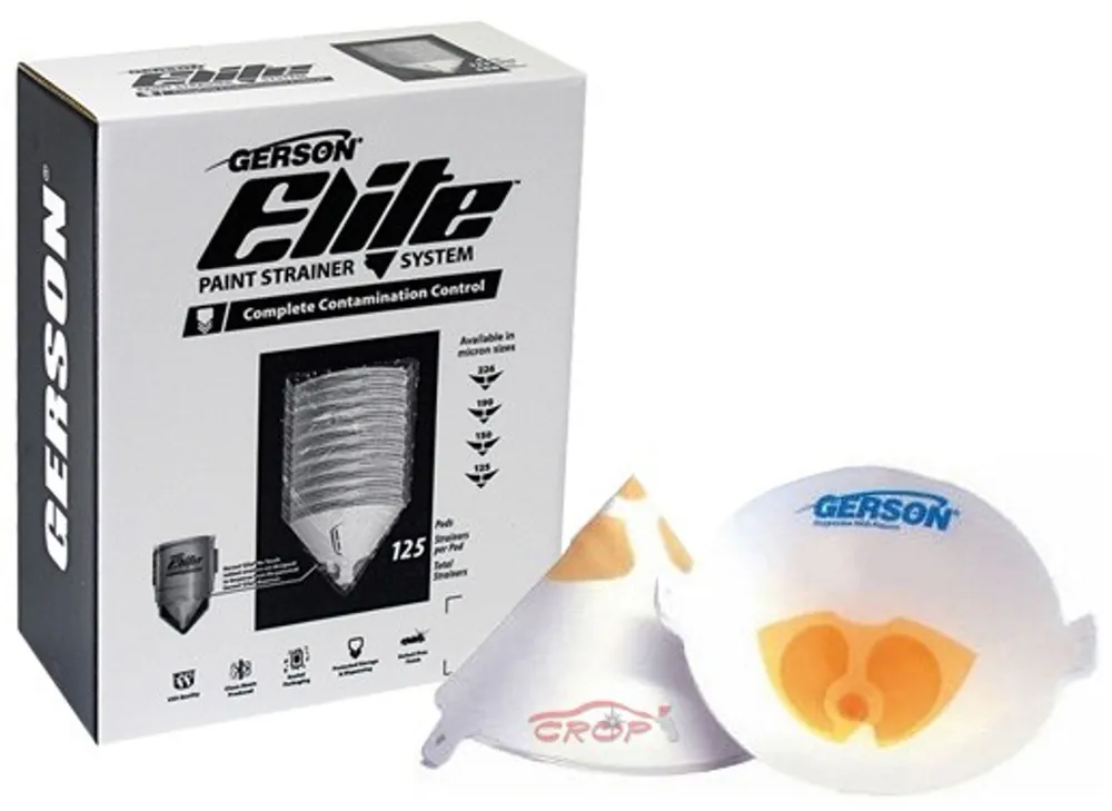 GERSON Elite Nylon Verfzeefjes 260 micron - Medium Grof Oranje - 125 stuks Seizoensaanbieding