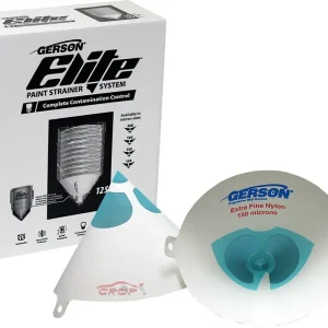 GERSON Elite Nylon Verfzeefjes 150 micron - Medium Fijn Turquoise - 125 stuks Op = Op
