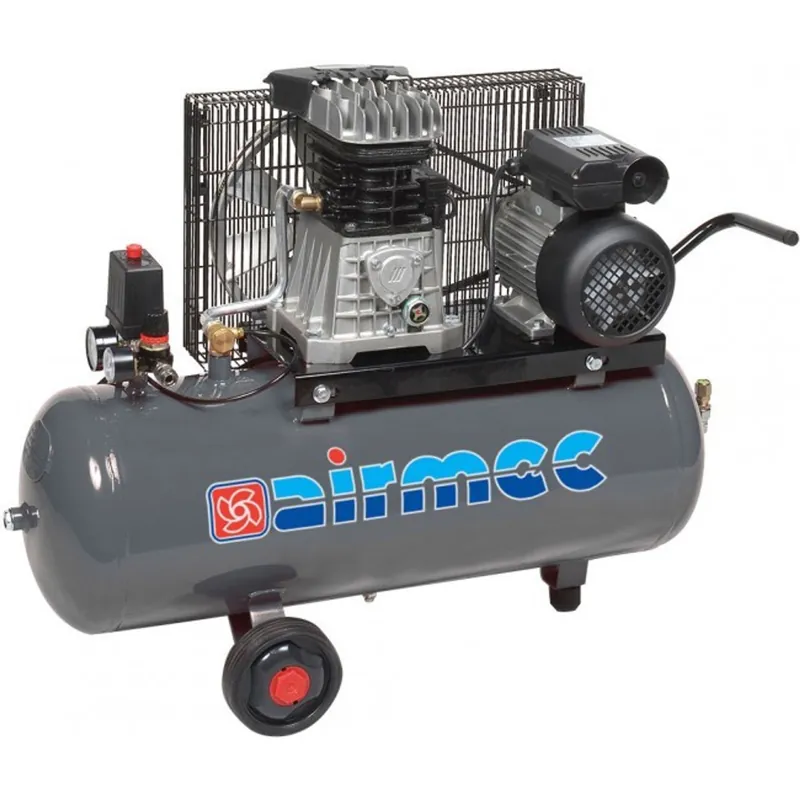 AIRMEC KF100350M Verrijdbare Oliegesmeerde zuigercompressor 350 ltr/min - 2,5 pk Seizoensaanbieding