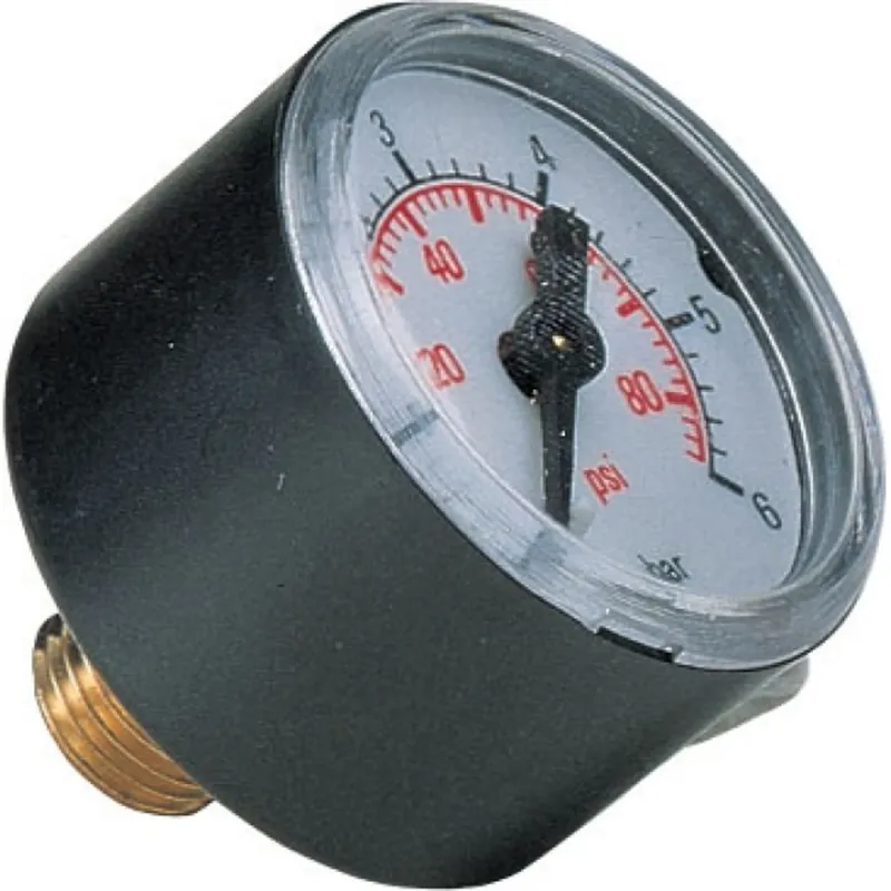 Koop Vandaag Manometer Analoog Ø 40 mm 0-6 Bar met achteraansluiting 1/4"