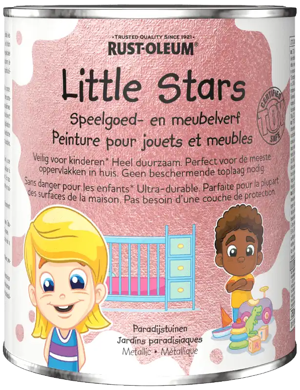 Rust-Oleum Little Stars Metallic Meubelverf en Speelgoedverf Paradijstuin 750ml Favoriet