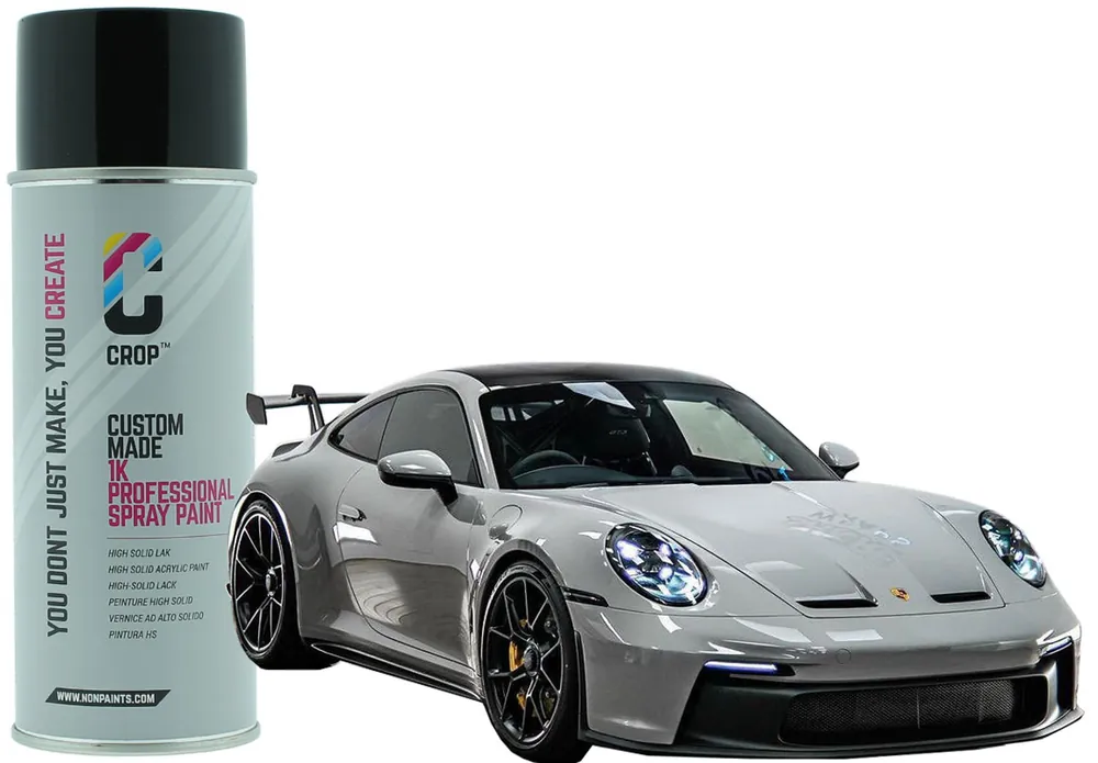 Flitsaanbieding Porsche Krijt Grijs lak spuitbus